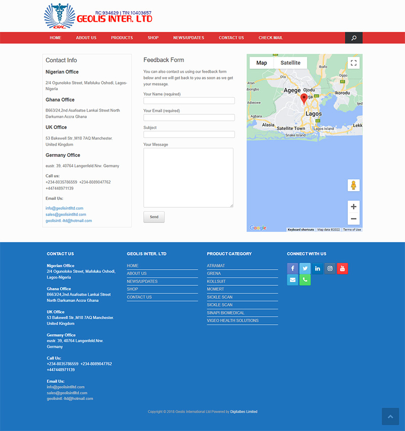 SINAPI BIOMEDICAL – Page 2 – Geolis International Limited