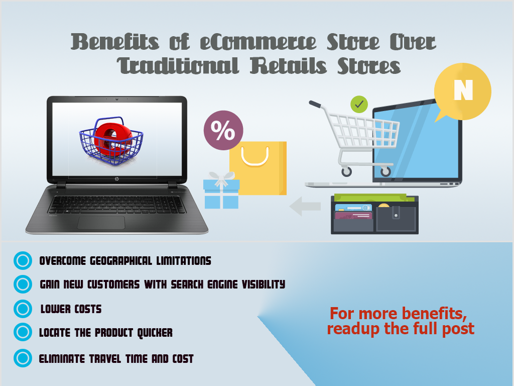Benefits of eCommerce Store Over Traditional Retails Store