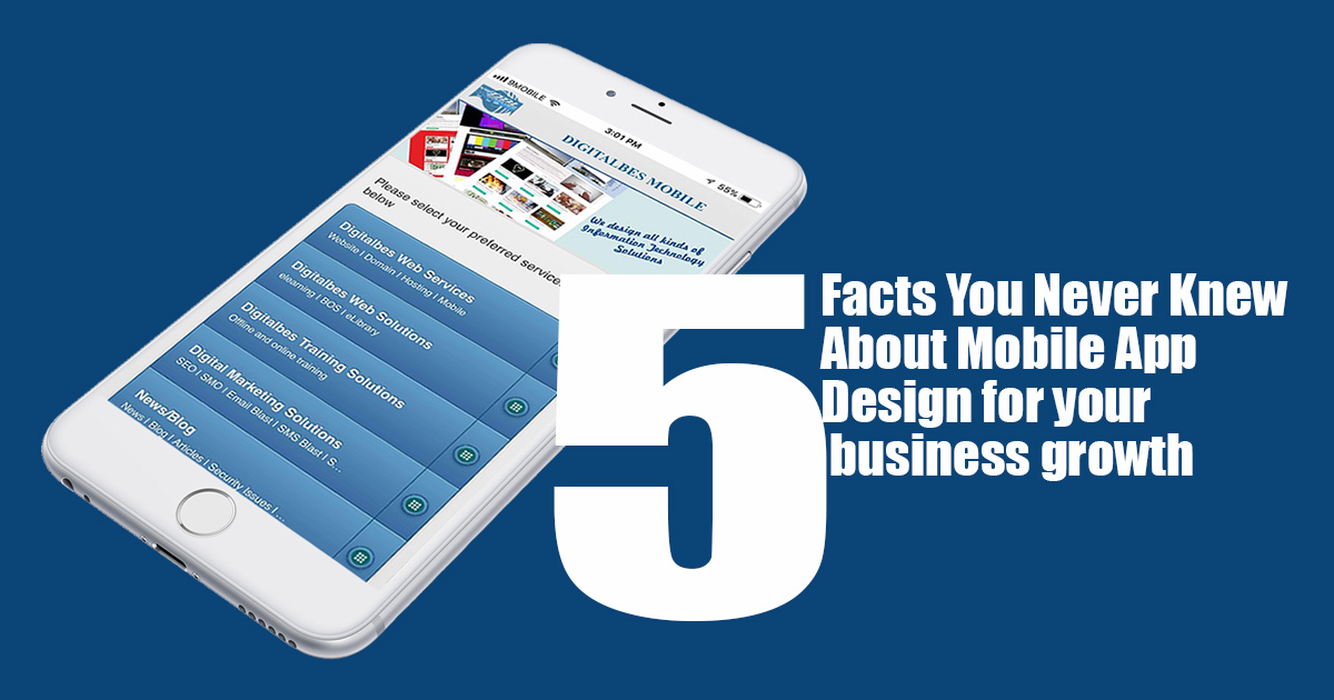 Five Facts You Never Knew About Mobile App Design