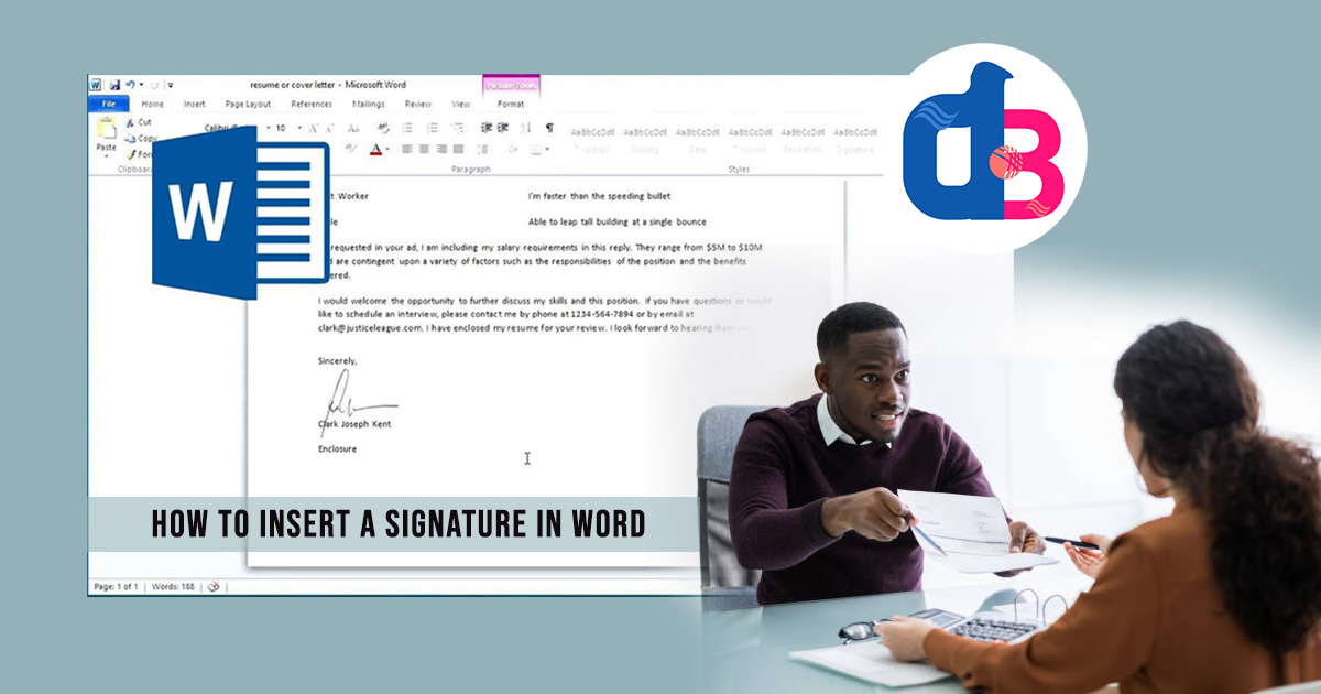 How to Insert a Signature in Word