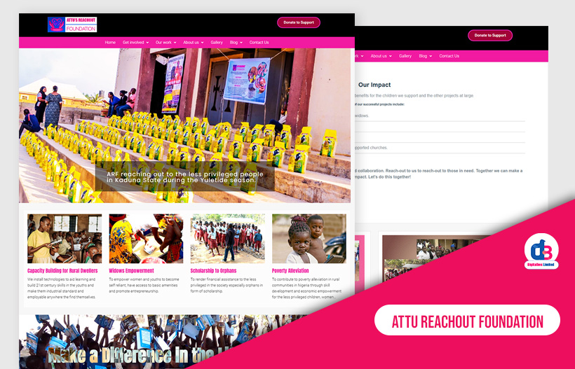 Website Development for Attu Reachout Foundation