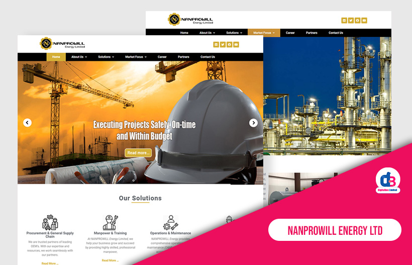 Website Development for Nanprowill Energy Limited