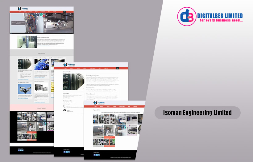 Engineering Website Design and Development for Isoman Engineering Limited