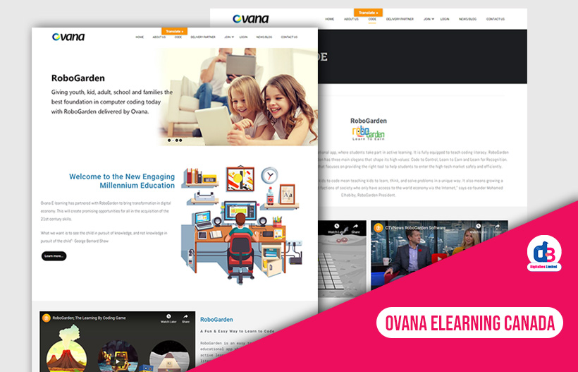 Website Development for Ovana eLearning Canada