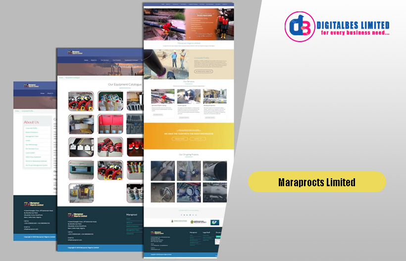 Website Design for Maraproct Limited