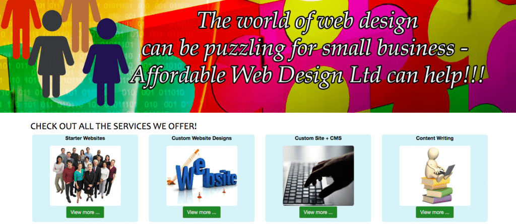 Bad Website Design Mistake