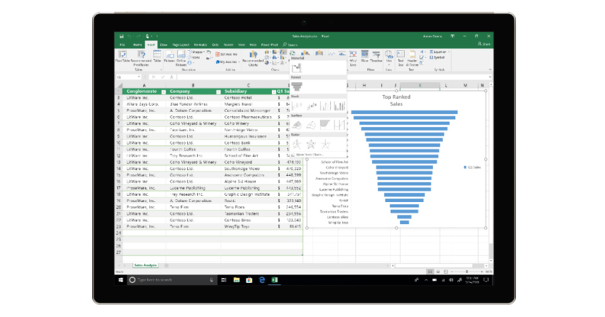 Microsoft Excel of Office2019
