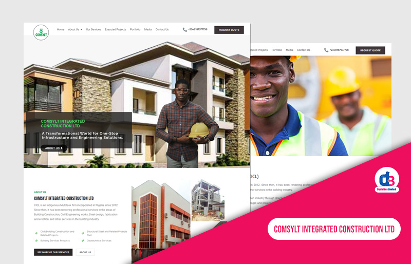 Website Design and Development for Comsylt Integrated Construction Ltd