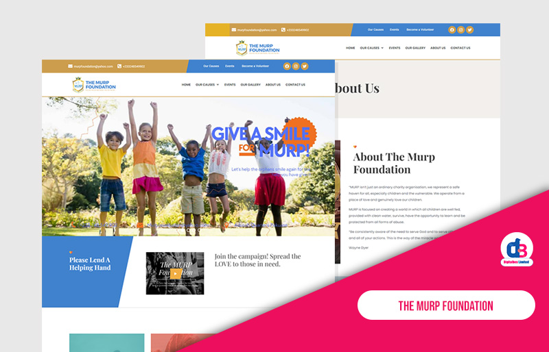 NGO Website Development for The Murp Foundation