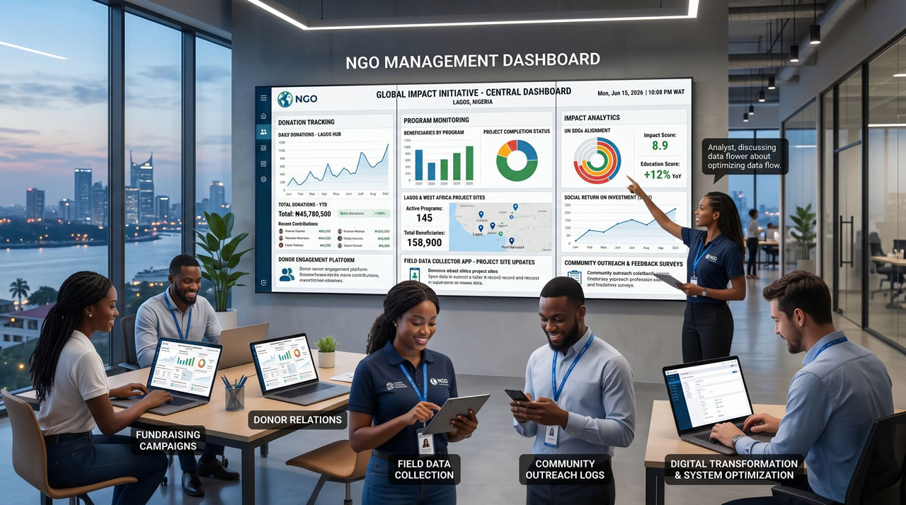 NGO Management Dashboard - Digitalbes Limited